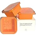 Silicone Freezer Container With Lid, Pack of 3, 500 mL, BPA Free, Meal Prep Reusable Container