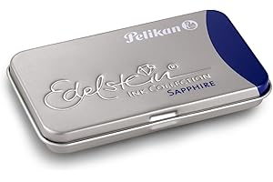 Pelikan 339630 - Plumas estilográficas para tinta fina Pelikan Edelstein, color zafiro, en caja de regalo