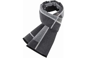 Ueither Uomo Sciarpa Autunno Invernale Sciarpa Termica Calda Morbida Sciarpa Casual Business