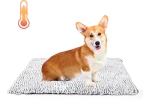 Nobleza Couverture auto-chauffante pour chiens et chats - Sans électricité - Tapis chauffant pour chien - Moelleux et lavable - Couverture thermique pour extérieur - Antidérapant - Silencieux - 70 x