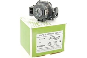 Alda PQ Premium, lámpara para proyector Compatible con los proyectores EPSON EB-S62, EB-X6, EB-X62, EH-TW420, EMP-S5, EMP-S52, EMP-X5, EMP-X52, H284B, V13H010L41, ELPLP41, lámpara con Carcasa