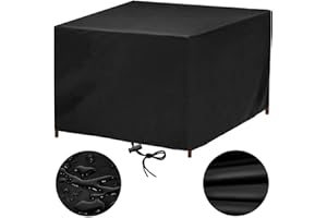 RNGCPTO Housse Table de Jardin Housse Salon de Jardin Exterieur Impermeable 110x60 Housses pour Mobilier de Jardin Housse de Protection Bâche Salon de Jardin Exterieur pour Table Chaise Set, 110x60x90cm