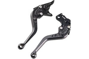 GZYF CNC Ensemble de leviers de frein et d'embrayage pour SV650 SV650N 1999-2009 Noir