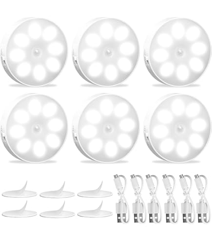 Luce Led Per Armadio Con Sensore Pir Movimento A Batterie Accensione Automatica - Foto 11