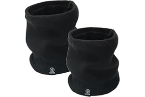 yoofun Snoods for Men, Fleece Neck Warmer Men, Thick Winter Cold Weather Knitted Circle Scarf for Cycling Motocycle Sports