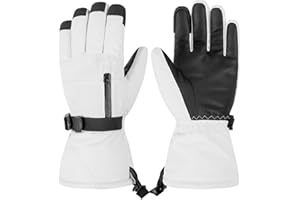 TMEOG Rękawiczki narciarskie mężczyźni kobiety Śnieg rękawice Unisex Termiczne Zimowe Dotykowy Ekran Wiatroszczelna Wodoodporne Rękawice Snowboard,Jazda rowerem,Motocykl