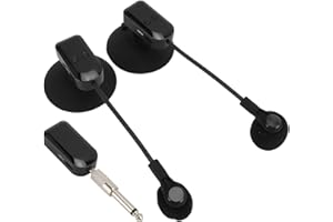 GOSHYDA Bezprzewodowy Mikrofon Instrumentalny 2,4G, System Przetworników Mikrofonu Pojemnościowego do Saksofonu Obracany o 360°, do Akordeonu Gitarowego i Skrzypcowego, do Koncertów na