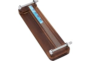 FINGERINSPIRE Métier à Tisser Rectangulaire en Bois pour Le Tissage de Perles de Rocaille Outil de Fabrication de Bijoux pour Perles de Rocaille Couleur Sienne 35x10cm pour Colliers et Bracelets