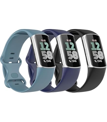 Cinturino Sostitutivo Per Fitbit Charge 5 - Silicone Morbido Regolabile - Turchese - Per Polso 140-210mm - Foto 5