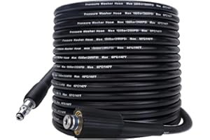 Bear Force - Manguera de Alta presión de Repuesto de 10 m * 180 Bar, Compatible con el Limpiador de Alta presión Black & Decker PW1500 PW1700 / AR Blue Clean Serie 200~500'