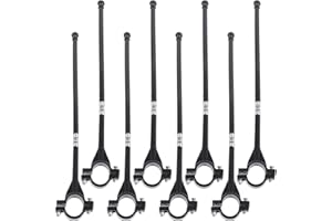 Kisangel 8pcs Handlebar Flagpole Bike Handlebar Flag Holder Bike Flag Pole Men Bike Motorcycle Kickstand Bike Mount Flag Poles Scooter Accessories Bike Accessories for Kids Bike Flagpole