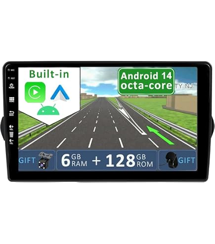 Autoradio 9 Pollici Per FIAT Egea Tipo 2015-2018 | Android 15 Con 6GB RAM E 128GB ROM | GPS CarPlay Android Auto DAB DSP | Octa-Core 2 Din