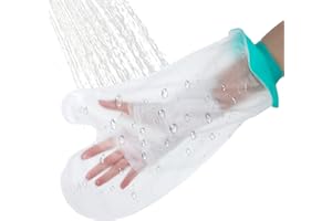 Bewudy 1 Stück Duschschutz Hand, Gipsschutz Wasserdicht Hand Gipsschutz Für Die Hands Wiederverwendbarer Gipsarm Duschen Schutzhülle Arm Wasserdichter Handgipsschutz Für Handgelenk Finger