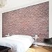 Produktbild Apalis Steintapete Vliestapete Backstein Tapete Amsterdam Fototapete Breit | Vlies Tapete Wandtapete Wandbild Foto 3D Fototapete für Schlafzimmer Wohnzimmer Küche | rot, 106108