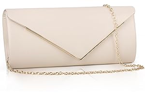 Larcenciel Vintage Bolso Mujer, Bolsos Clutch Fiesta de Noche Brillante con Cadena, Bolsos de Mano de Moda para Fiesta Boda