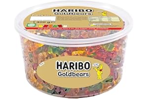 HARIBO Haribo Gold Bears Giant Party Size Tub 1400 Grams of Teddy Bear Gummies