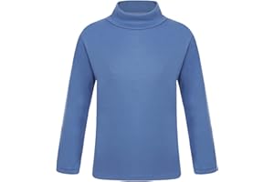 YUUMIN Mädchen Junge Rollkragen Thermoshirt Warm Langarm Thermo Unterhemd Sweater Langarmshirt Sport Tank Crop Top Weich Shirt Unterhemd SLIN Gr. 80-128