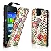 Produktbild Vertikal Flip Style Handy Tasche Case Schutz Hülle Schale Motiv Etui Karte Halter für Huawei Ascend Y300 - Vertikal Design VMVD122