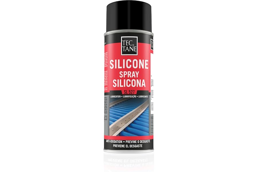 TECTANE SL 527 Silicona Spray, Lubricante no Graso, Adecuado como Agente Desmoldeante, Protector de Plásticos, Madera, Caucho