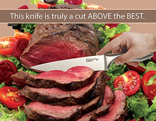 13 Stück Edelstahl Messer & Kochen Baustein gesetzt – mit Spatel, Löffel, Spaghetti Server, Suppe , Dessert Ladel Ladel, Skimmer, Koch, Brot, Carving, Utility, Schnitzel Messer, & Spitzer, Beste Küche Geschenk Idee. - 7