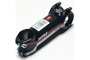 FukkeR 60/70/80/90/100/110/120mm Potence De Vélo Cintre Riser 31.8mm en Carbone Aluminium Tige De Guidon De VTT 6 Degrés pour Route BMX XC AM FR DH Cyclisme (Color : Rot, Size : 100mm)