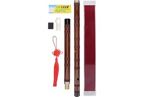 MXZZAND Flauta de bambú D-Key Dry Bitter Dizi Juego de flauta tradicional para principiantes Hecho a mano