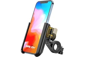 Grefay Uniwersalny Uchwyt na Telefon Rowerowy Motocykla MTB Skutera Szybki Demontaż Obracany o 360 Stopni do Smartfonów o Przekątnej 3,5-7,0 Cala