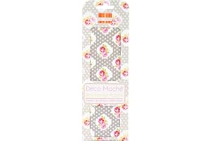First Edition FEDEC107 | Decoupage Papers Polka Rose | 26 x 37.5 cm | 3 Sheets | 22gsm | Perfect for Home Crafts, Upcycling, DIY and Papermache