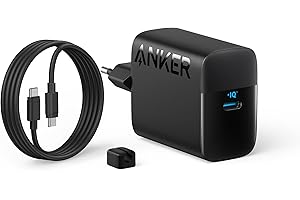 Anker Chargeur USB C rapide 45 W,Chargeur iPhone Samsung Charge Rapide avec câble USB C,compatible PPS,pour Samsung Galaxy S24 Ultra/S24/S23+/S23/S22/Note20,iPhone 17/17 Pro,Pixel,et bien plus encore