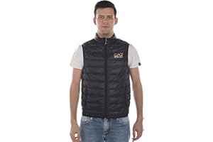Emporio Armani EA7 Core Logo Zip Down Vest Black