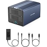 ACASIS 40 Gbps 4 Yuvalı Sabit S&uuml;r&uuml;c&uuml; Muhafazası, 3,5/2,5 in&ccedil; SATA HDD/SSD+Dual-Bay NVMe Muhafazası i&ccedil;in &Ccedil;ift B&ouml;lmeli HDD Muha
