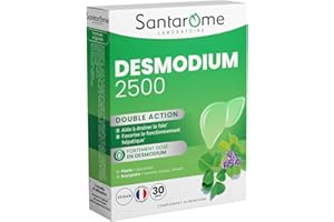 Santarome Bio - Desmodium 2500 | Complément Alimentaire Détoxifiant du Foie | Fonctionnement Hépatique & Protection du Foie - A base de plantes | 30 Gélules | Végan | Made In France