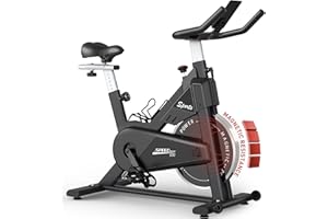 PASYOU S30 Exercise Bike, Magnetic Resistance Stationary Bike, 300LBS Weight Capacity Indoor Cycling Bike for Home, Silent Exercise Bikes for Home,Fitness Cycle Spin Bike with LCD Monitor&iPad Holder