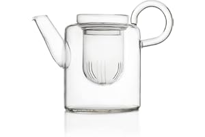 Ichendorf Milano Teiera Alta | Collezione Piuma | 70 cl | Vetro Borosilicato | Fatto a Mano