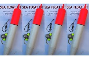 KOIKE 4 x Extra Large Sea/Pike Fishing Complete Sliding Float Kits 19cm Length