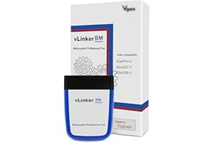 ‎VLINKER vLinker BM OBD2 Bluetooth Codeleser, OBDII Scan Tool für Android & Windows - Gemacht für BimmerCode (Nicht iOS)