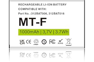 FLSTOR Akku für AVM Fritz!Fon MT-F C5 C4 M2, Wiederaufladbare 1000mAh Batterie kompatibel mit Original AVM Fritz!Fon 312BAT006/016 (1 Stück, Li-Ion)
