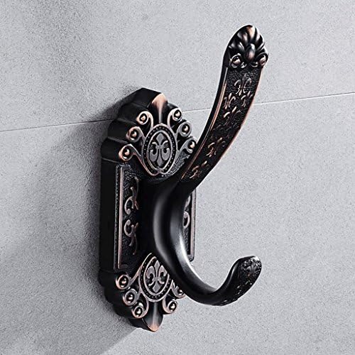 Hanger ZLR Free Punch Coat Hook European Coat Hook Door After The Clothes Hooks Row Hook Antique Linked (Color : Coat hook*1)