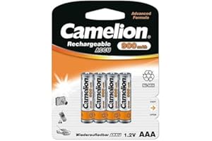 4 x Akku Batterie 1 x 4er Blister Camelion AAA 900mAh kompatibel mit Festnetz Telefon Siemens Gigaset SX550i , S67H , SX810 ISDN , A220 , AS285 , A510 Duo , S810 ,455X , CX610 ISDN , S79H C300 , A285 , S810H , A420 , C100 , SX440 ISDN , SX810 A , E500A , SX445 ISDN , C150 , A600 , 450X , C385 Duo , C610H , C595 , C610 , C300A Duo , C59H , A400 , C590