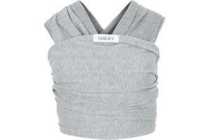 Babiini Fular Portabebés Recién Nacidos, Ajustable y Elástico, Ergonómico y Transpirable, Ideal para Porteo de Bebés de 3.2kg - 12kg – Fácil de usar, Manos Libres y Lavable a Máquina