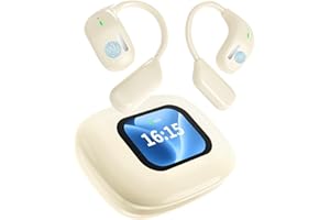 LINTERNGO AI Language Translation Earbuds, OWS 3-in-1 Bluetooth 5.4 Translator Earbuds 144 Languages & Accents, Touchscreen Translator Device Real Time fit iOS & Android for Travel Business Learning (White)