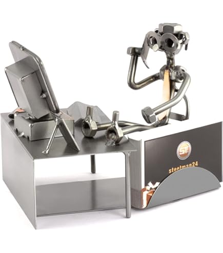 Omini Di Viti Decorativi Thun Offerte Omini Di Viti Steelman | Soprammobili Metallici Originali | Idee Regalo Modellino Farmacista Soprammobile Metallo Mountainbike