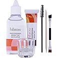 Hi Brow Professional Tinting Kit - Eyebrow Dye Full Size Set - 15ml Tint, 50ml Tint Developer, Glass Mixing Dish, Dual End Brush, Mascara Wand, Orange Wood Stick (Dark Brown)