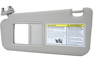 OUKENS Visera Solar, Visera Solar del Lado Izquierdo del Conductor 74320‑42501 ‑ B2 Ajuste para 2006‑2009 Gris