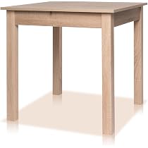 smart Esstisch 80 x 80 cm Eiche, Küchentisch ausziehbar bis 120 cm, modern