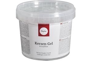 Rayher 3130200 Gel pour bougies, transparent, incolore, 1 pot de 750g (ca. 850ml), à faire fondre, à colorer, à parfumer, création de bougies, baptême, communion, confirmation, mariage, jubilé