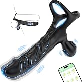 Consoladores Vibrador con Anillo Pene para Pareja,Dildos Anales Juguetes Er&oacute;ticos para Estimulador el Cl&iacute;toris Mujer e Testic