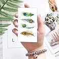 Temporary Tattoowala Peacock Feathers Colorful Tattoo Temporary Tattoo Stickers For Male And Female Fake Tattoo Waterproof Tattoo body Art