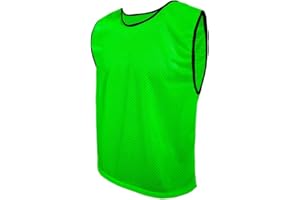 SPORTSBIBS Maillots de Football, Gilets d’entraînement Sport, Chasubles pour Enfants, Juniors et Adultes, Chemises de Foot, Dossard Hommes et Femmes. Variété de Tailles et Couleurs, Non Logo