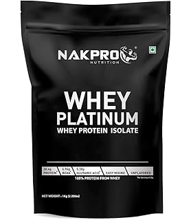 Nakpro Platinum 100 Whey Protein Isolate 1 Kg Unflavour 30 4g Protein 6 9 aa 5 3g Glutamine Whey Protein Isolate Supplement Powder Amazon In Health Personal Care